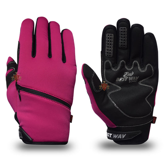 Winter Motocross Purple Gloves