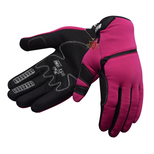 Winter Motocross Purple Gloves