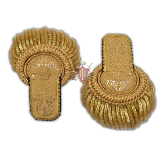 Shoulders/Epaulette Gold Bullion Hand Embroidery Officer