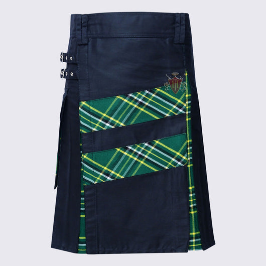 Men's Modern Irish National Dark Hybrid Kilt