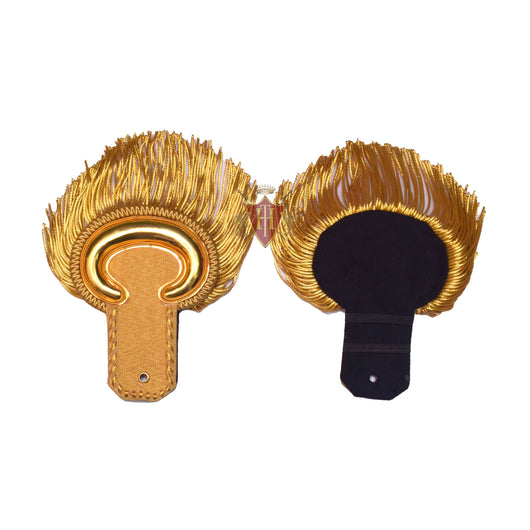 Gold Bullion Shoulders/Epaulette with Gold Moon