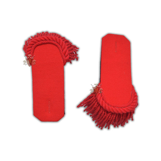 Red Wool Shoulder/Epaulette Pair