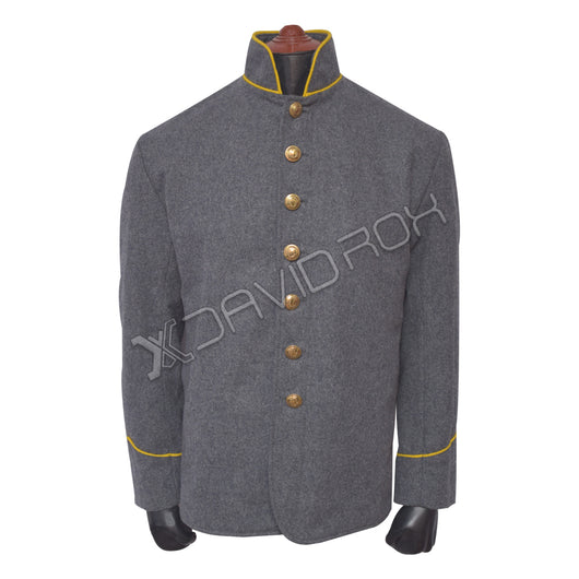 Cs Cavalry Piping Collar & Cuff Sack Coat