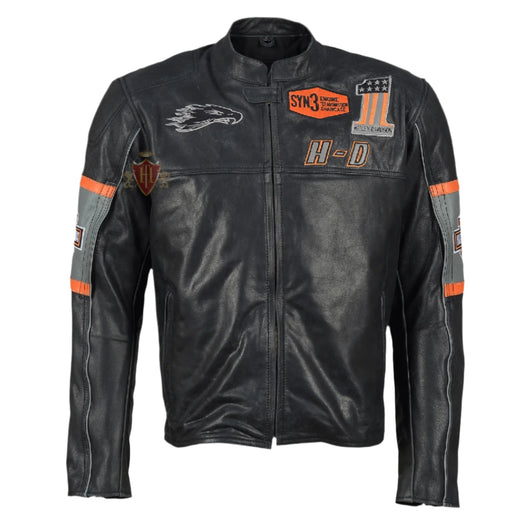 Harley Davidson Screaming Eagle Men's Motorcycle Motorbike Real Leather Jacket