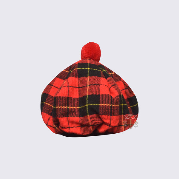 Scottish Tam O' Shanter Hat in Traditional Wallace Tartan