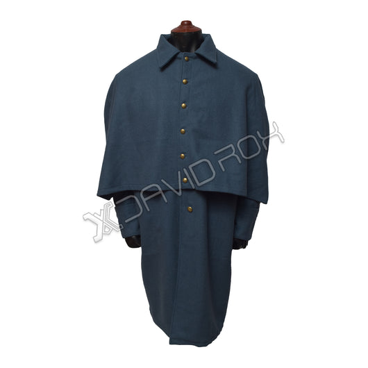 Civil War Federal Union Greatcoat Authentic Blue Wool Military Overcoat