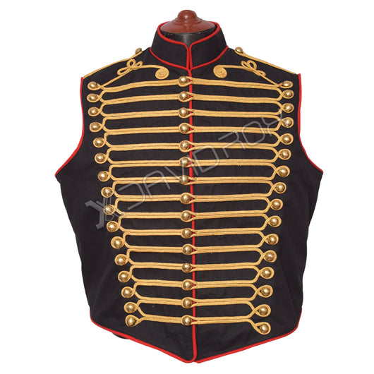 Men Steampunk Hussar Waistcoat