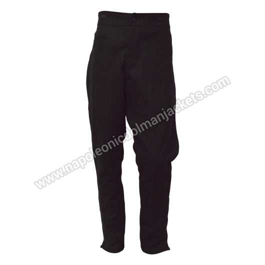 Ww2 German Allgemeine Ss Black Breeches Wool Trouser