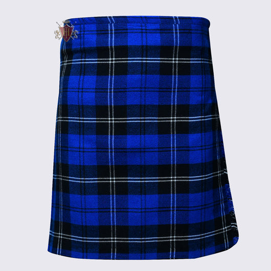 Women's Ramsey Blue Dark Heavy 8 Yard Tartan Kilt