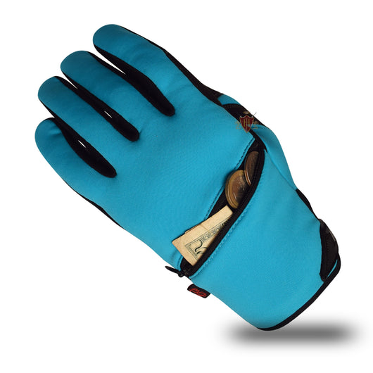 Winter Motocross Blue Gloves