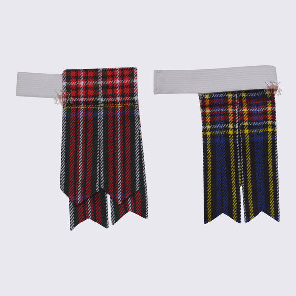 Black Stewart Tartan Flashes