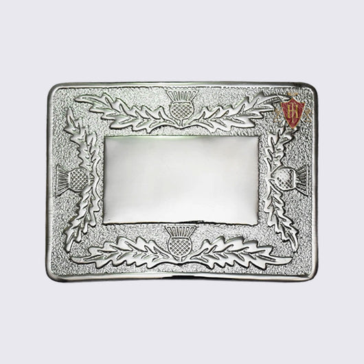 Thistle around side Fine Quality Chrome Buckle