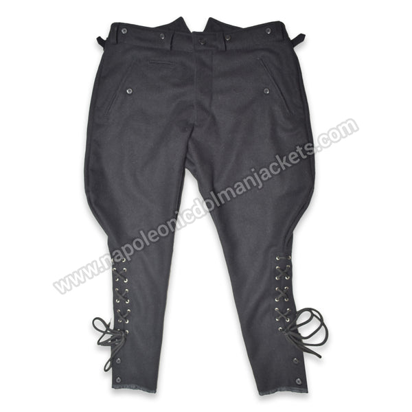 WW2 German Elite Black Gabardine Breeches Trouser