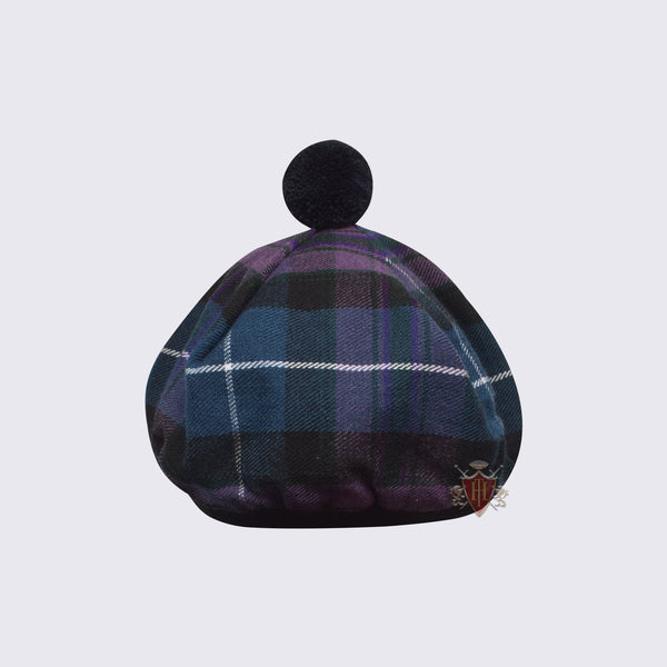 Scottish Tam O' Shanter Hat in Traditional Pride of Scotland Tartan