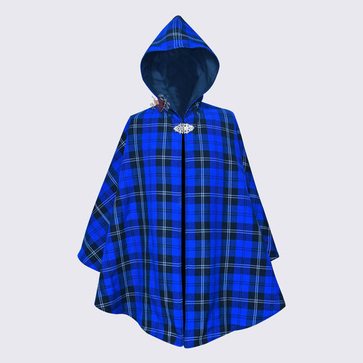 Ramsey Blue Dark Tartan Women's Shorts Capes