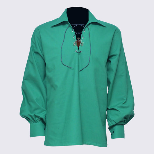 Green Men's Scottish Highland Jacobite Shirts