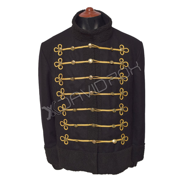 Military Shearling Metallic Jacket