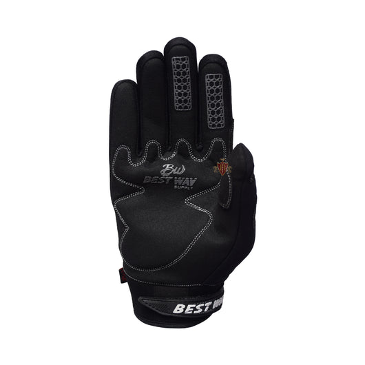 Winter Motocross Black Gloves