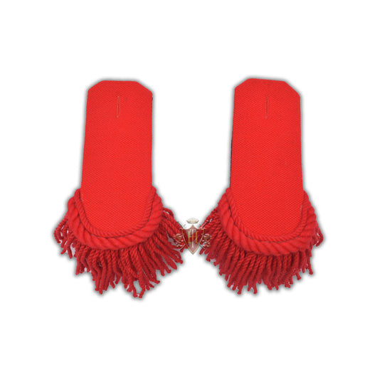 Red Wool Shoulder/Epaulette Pair