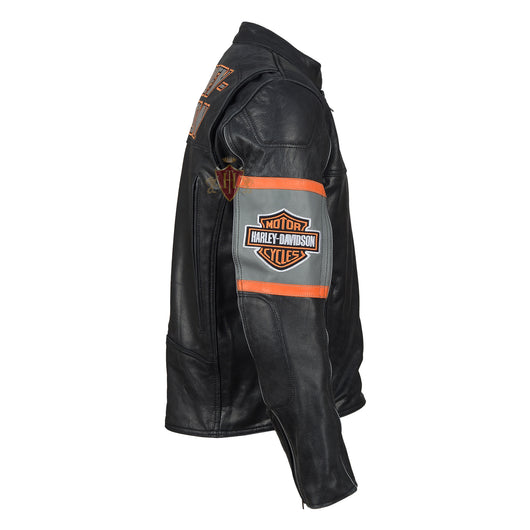 Harley Davidson Screaming Eagle Men's Motorcycle Motorbike Real Leather Jacket