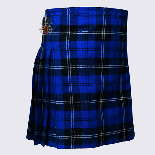 Women's Ramsey Blue Dark Heavy 8 Yard Tartan Kilt