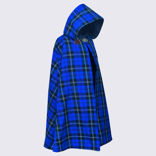 Ramsey Blue Dark Tartan Women's Long Capes