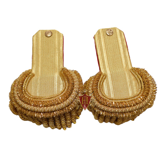 Brass Bullion Shoulders/Epaulette Pair with Brass Fringe