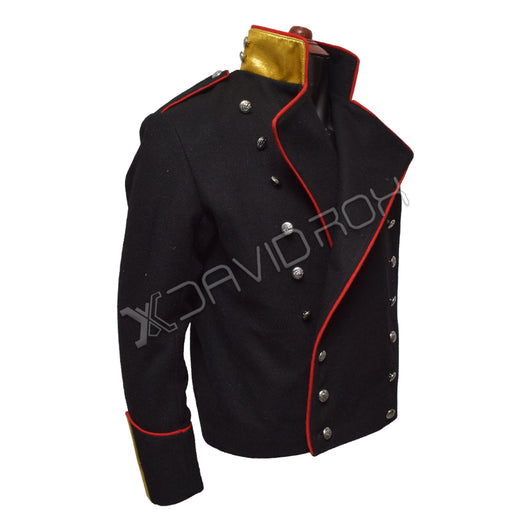 Rare Michael Jackson Black Military Jacket England-Inspired Cool Outerwear