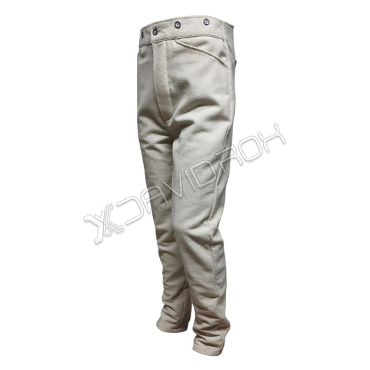 CLASSIC MENS KHAKI TWILL TROUSERS