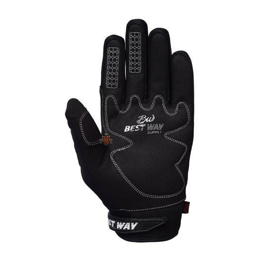 Winter Motocross Black Gloves