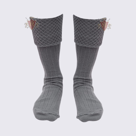 Diamond Cuff Men Gray Scottish Highland Wear Kilt Hose Socks