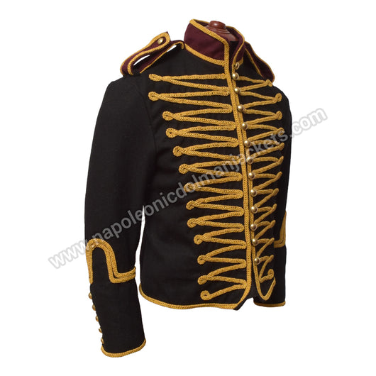 Black Hussar Twill Marching Band Jacket Bold and Stylish Performance Wear