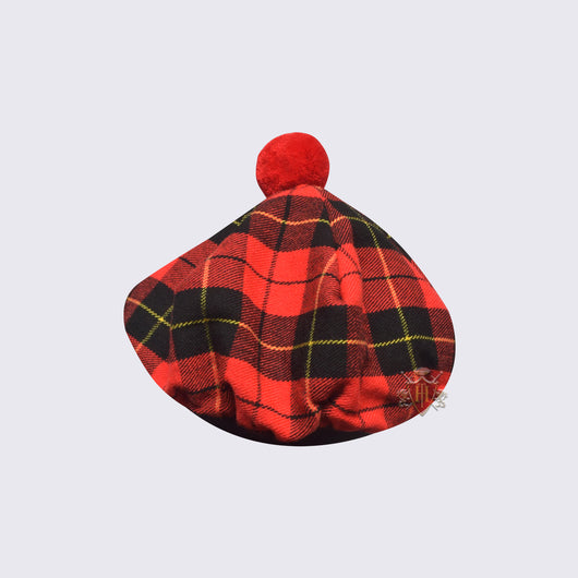 Scottish Tam O' Shanter Hat in Traditional Wallace Tartan