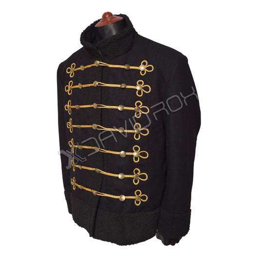 Military Shearling Metallic Jacket