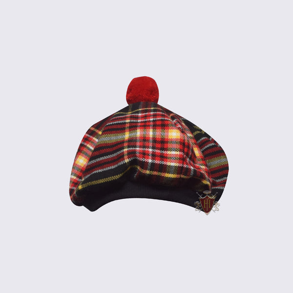 Scottish Tam O' Shatner Hat in Traditional Fire Fighter Tartan