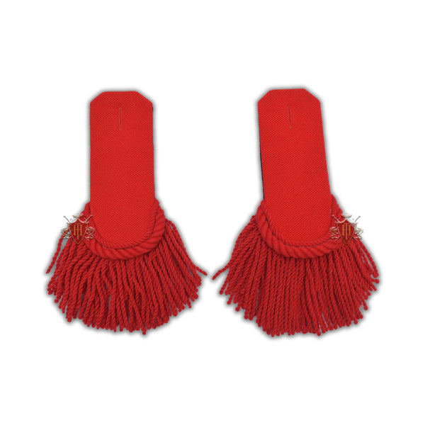 Red Wool Shoulder/Epaulette Pair