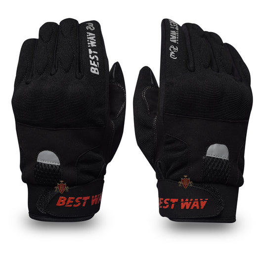 Touch Screen Black Motorcycle Summer & Cycling Racing Gloves Mobile