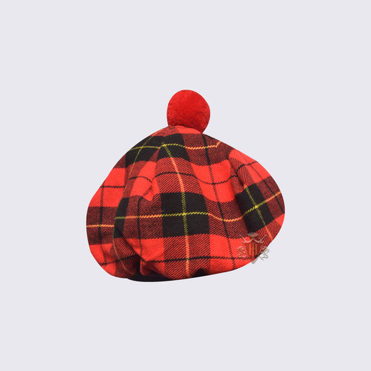 Scottish Tam O' Shanter Hat in Traditional Wallace Tartan