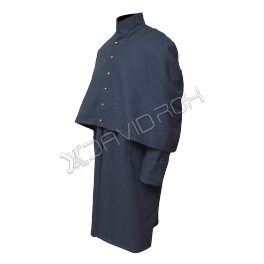 Civil War Dismounted Greatcoat Authentic Blue Wool Military Overcoat