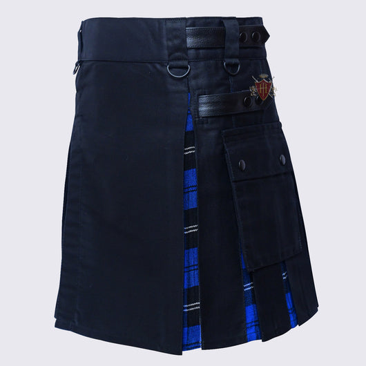 Ramsey Blue Women's Hybrid Tartan Kilt