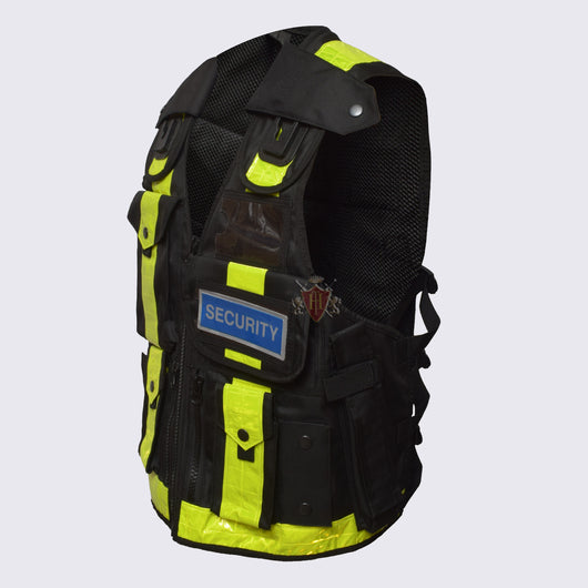 Hi Viz Tactical Black Vest Security Enforcement  Dog Handlers and Security Personnel