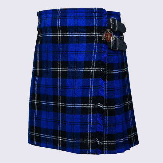 Women's Ramsey Blue Dark Heavy 8 Yard Tartan Kilt