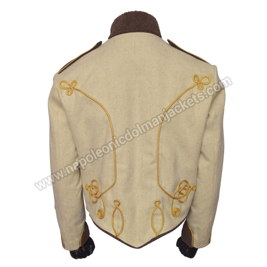 Hussar Military jacket with gold braiding