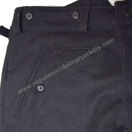 WW2 German Elite Black Gabardine Breeches Trouser