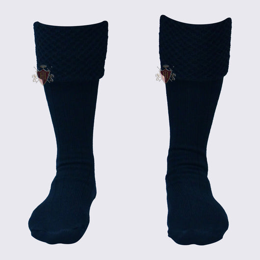 Diamond Cuff Men Black Scottish Highland Wear Kilt Hose Socks