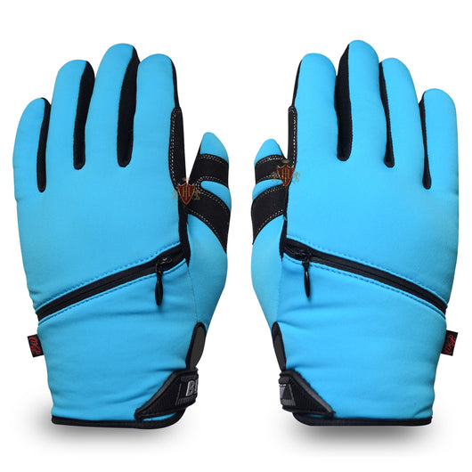 Winter Motocross Blue Gloves