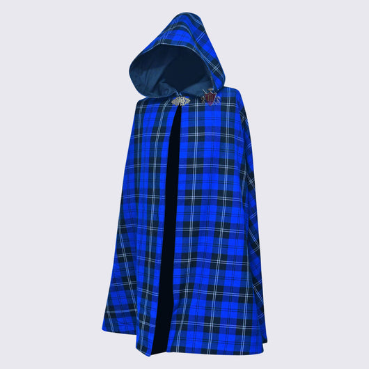 Ramsey Blue Dark Tartan Women's Long Capes