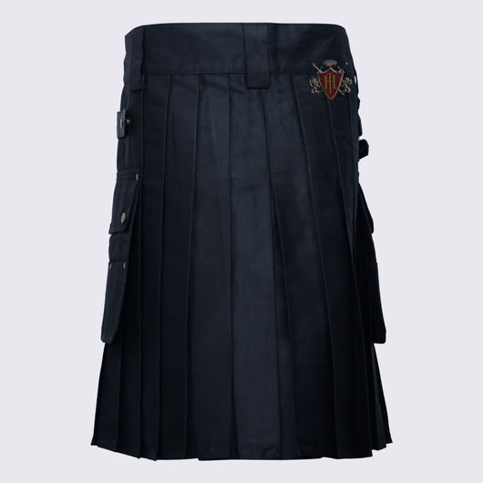 Heavy Duty Black Utility Kilt