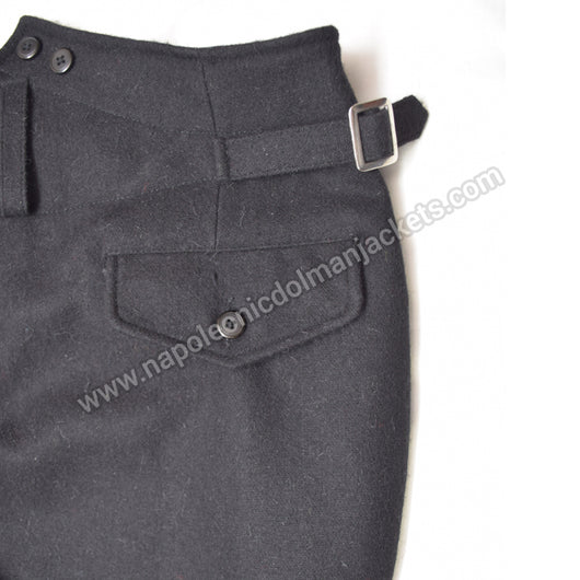 WW2 German Elite Black Gabardine Breeches Trouser