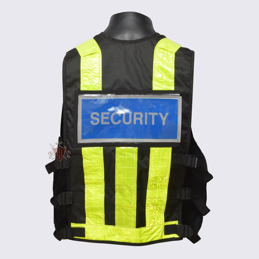 Hi Viz Tactical Black Vest Security Enforcement  Dog Handlers and Security Personnel